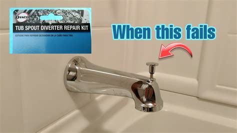 water leaking from tub spout when shower is off|Repair Leaking Tub Spout Diverter Pull in Shower Mode